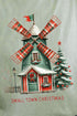 Windmill Small Town Christmas Comfort Colors Adult Ring-Spun Cotton Tee