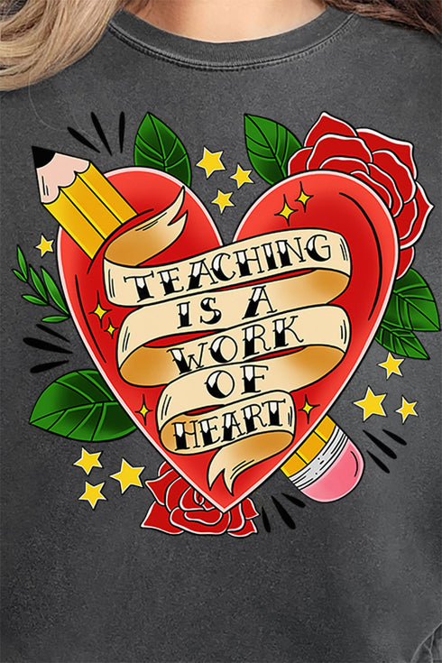 Work Of Heart Roses Comfort Colors Adult Ring-Spun Cotton Tee