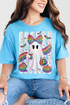 Rainbow Glam Ghost Comfort Colors Adult Ring-Spun Cotton Tee