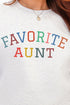 Always The Favorite Aunt Heavy Blend Crew Sweatshirt