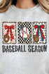 Baseball Season Ribbon Heavy Blend Crew Sweatshirt