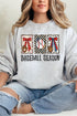 Baseball Season Ribbon Heavy Blend Crew Sweatshirt
