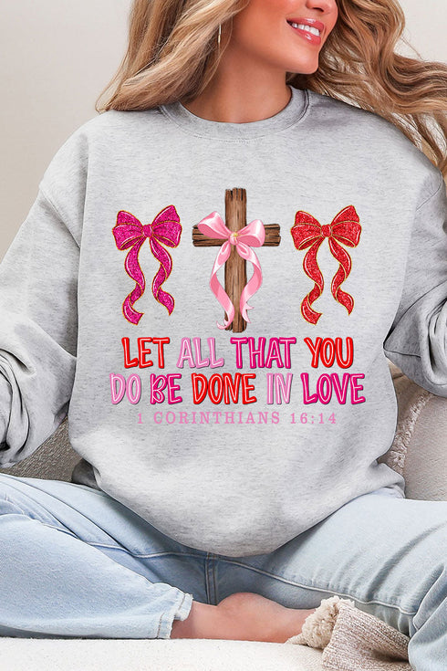 Be Done In Love Heavy Blend Crew Sweatshirt