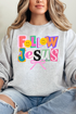 Bold Follow Jesus Heavy-weight Crew Sweatshirt