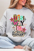 Bold His Way Is Better Heavy Blend Crew Sweatshirt