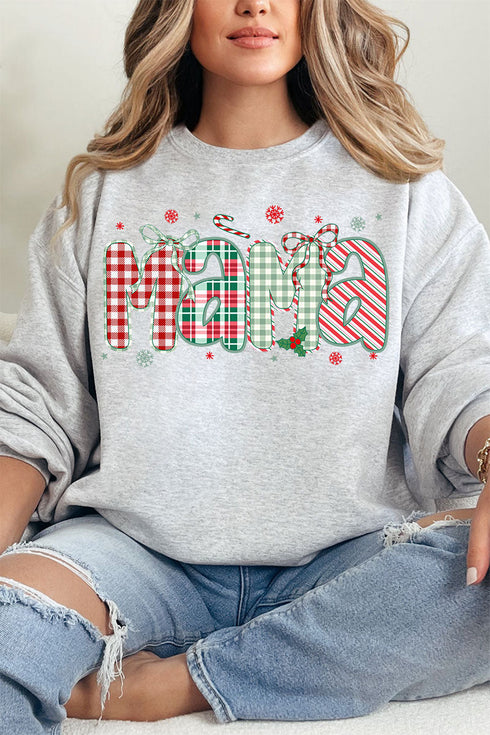 Candy Cane Lane Mama Heavy Blend Crew Sweatshirt