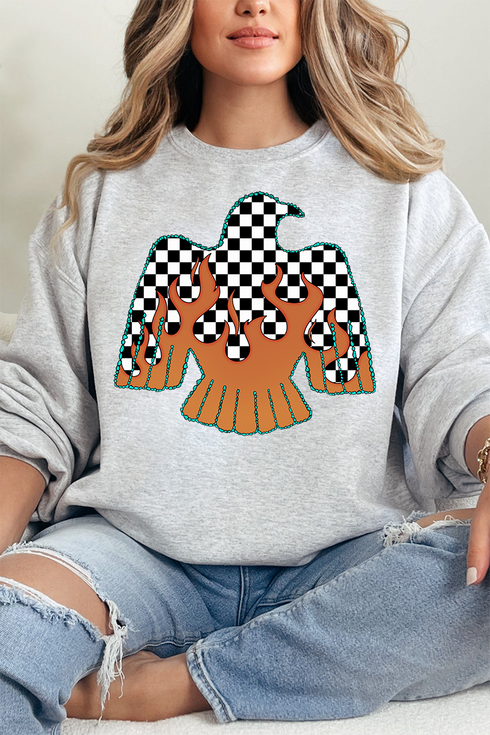 Checkerfire Thunderbird Heavy Blend Crew Sweatshirt