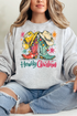 Christmas Boot Scootin' Heavy Blend Crew Sweatshirt