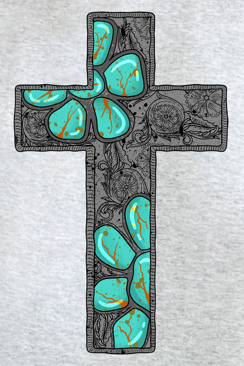 Concho Cross Heavy Blend Crew Sweatshirt