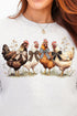 Coquette Chickens Heavy Blend Crew Sweatshirt