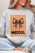 Personalized Orange Varsity Bow Heavy Blend Crew Sweatshirt