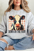 Down On The Farm Cow Heavy Blend Crew Sweatshirt