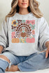 Fall Floral Turkey Heavy Blend Crew Sweatshirt
