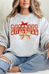 Faux Yarn Baseball Coquette Heavy Blend Crew Sweatshirt