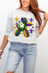 Faux Yarn Mardi Gras Balloon Dog Heavy Blend Crew Sweatshirt