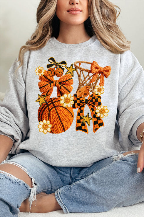 Faux Yarn Shoot For The Hoop Heavy Blend Crew Sweatshirt