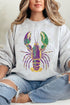 Glitzy Gras Crawfish Heavy Blend Crew Sweatshirt