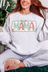 Green And Gingham Christmas Custom Name Heavy Blend Crew Sweatshirt *Personalize Your Name