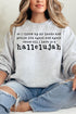 Praise You Again, Hallelujah Heavy-weight Crew Sweatshirt
