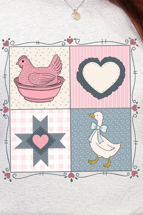 Heartfelt Goose Heavy Blend Crew Sweatshirt