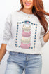 Hen Stack Hearts Heavy Blend Crew Sweatshirt