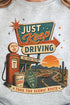 Just Keep Driving Heavy Blend Crew Sweatshirt