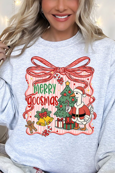 Merry Goosmas Heavy-weight Crew Sweatshirt