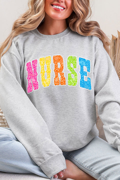 Personalized Neon Care Crew Heavy Blend Crew Sweatshirt *Choose Title