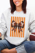 Orange Varsity Bow Heavy Blend Crew Sweatshirt
