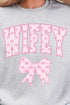 Pink Wifey Coquette Heavy Blend Crew Sweatshirt