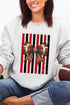 Red & Black Varsity Bow Heavy Blend Crew Sweatshirt