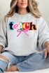 Retro Teach Ribbon Heavy Blend Crew Sweatshirt