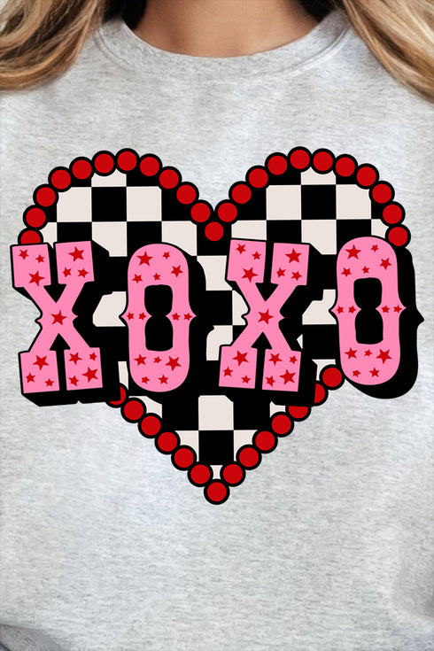 Rockabilly XOXO Heavy Blend Crew Sweatshirt