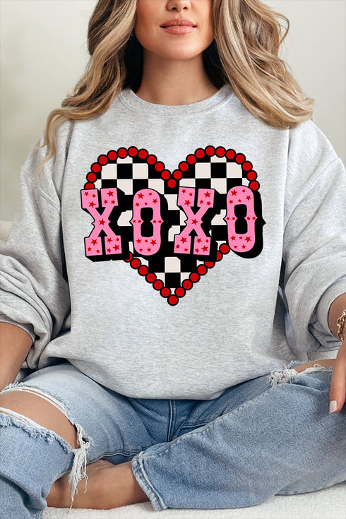 Rockabilly XOXO Heavy Blend Crew Sweatshirt