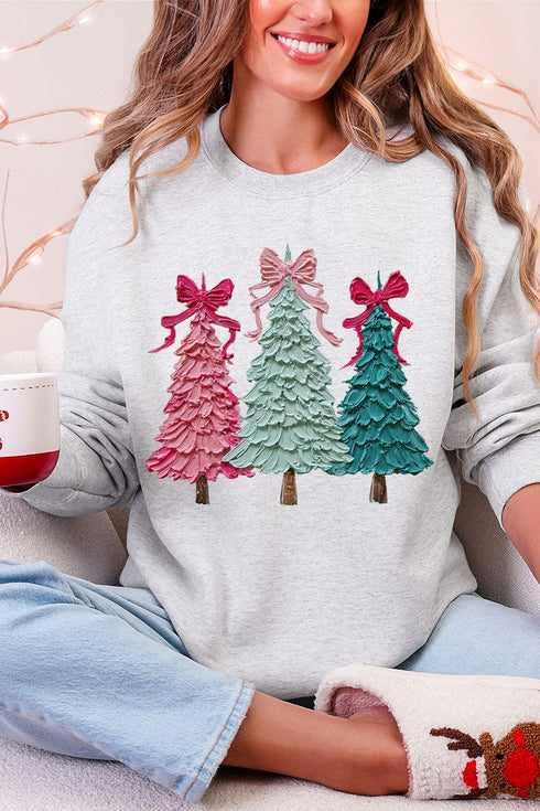 The Painted Trio Trees Heavy Blend Crew Sweatshirt