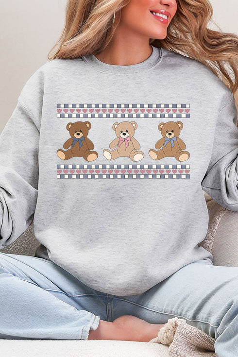 Tiny Teddy Trio Heavy Blend Crew Sweatshirt