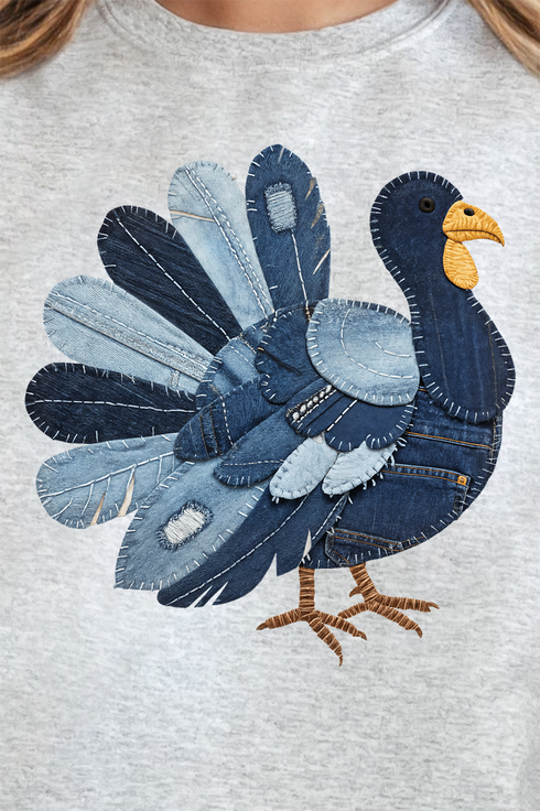 Turkey In Stitches Heavy Blend Crew Sweatshirt