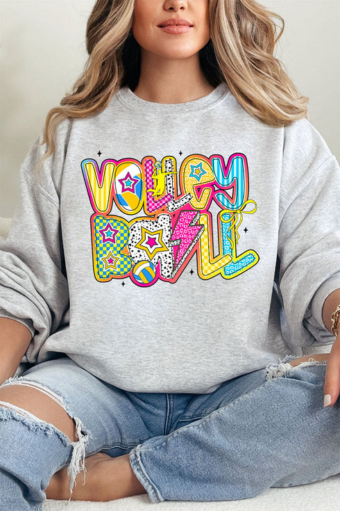 Vibrant Volleyball Heavy Blend Crew Sweatshirt