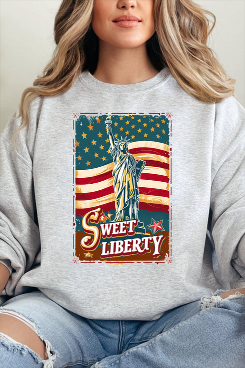 Vintage Sweet Liberty Heavy-weight Crew Sweatshirt