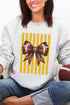Yellow Gold Varsity Bow Heavy Blend Crew Sweatshirt