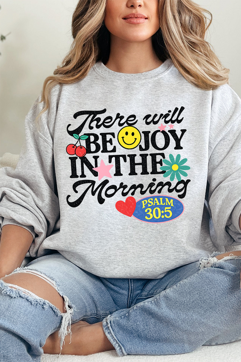 Joy In The Morning Heavy Blend Crew Sweatshirt