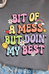 Bit Of A Mess Heavy-weight Crew Sweatshirt