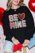 Be Mine Faux Yarn Heavy Blend Crew Sweatshirt