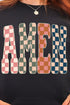 Checkered Amen Heavy Blend Crew Sweatshirt