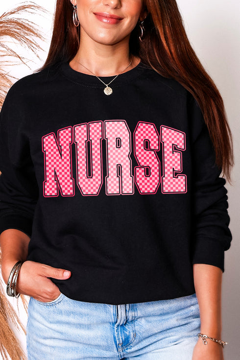 Checkered Care Heavy Blend Crew Sweatshirt