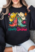 Christmas Boot Scootin' Heavy Blend Crew Sweatshirt