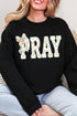 Coquette Cross Pray Heavy Blend Crew Sweatshirt