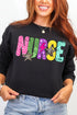 Distressed Retro Nurse Heavy Blend Crew Sweatshirt