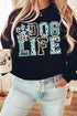 Dog Life Faux Glitter Heavy Blend Crew Sweatshirt