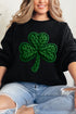 Faux Yarn Clover Heavy Blend Crew Sweatshirt